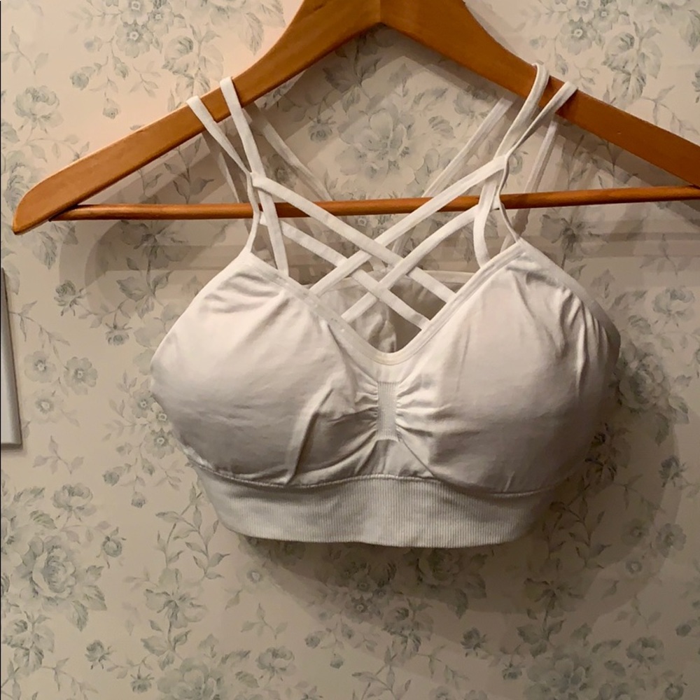 White padded bralette